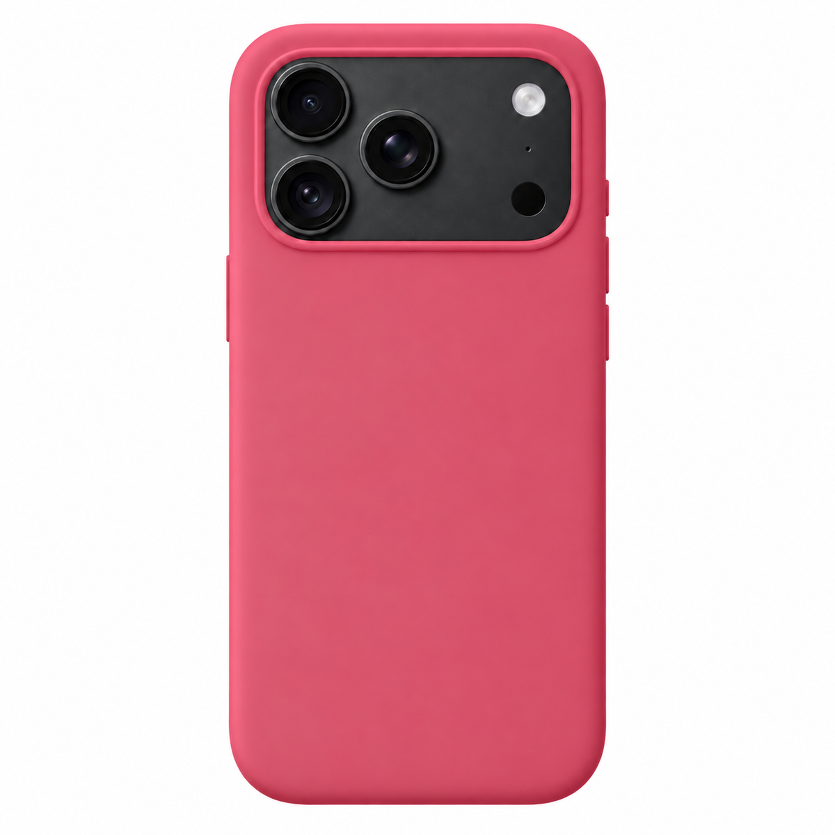 Mobile Cove Red soft-touch case for iPhone 18 Pro — digitally prepared rear-view product visualisation