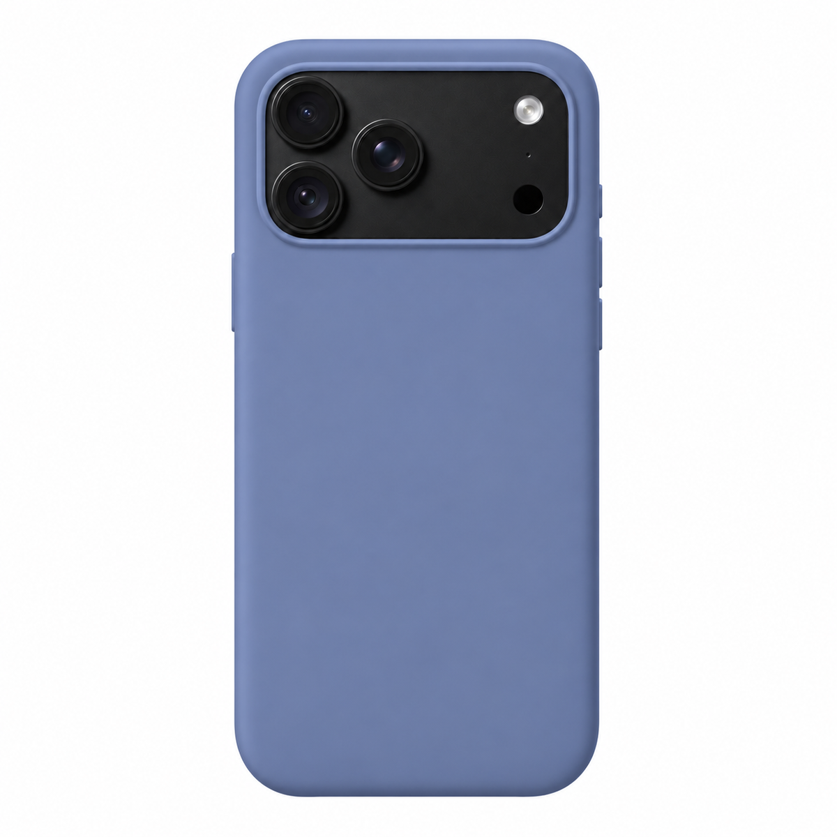 Mobile Cove Blue soft-touch case for iPhone 18 Pro Max — digitally prepared rear-view product visualisation