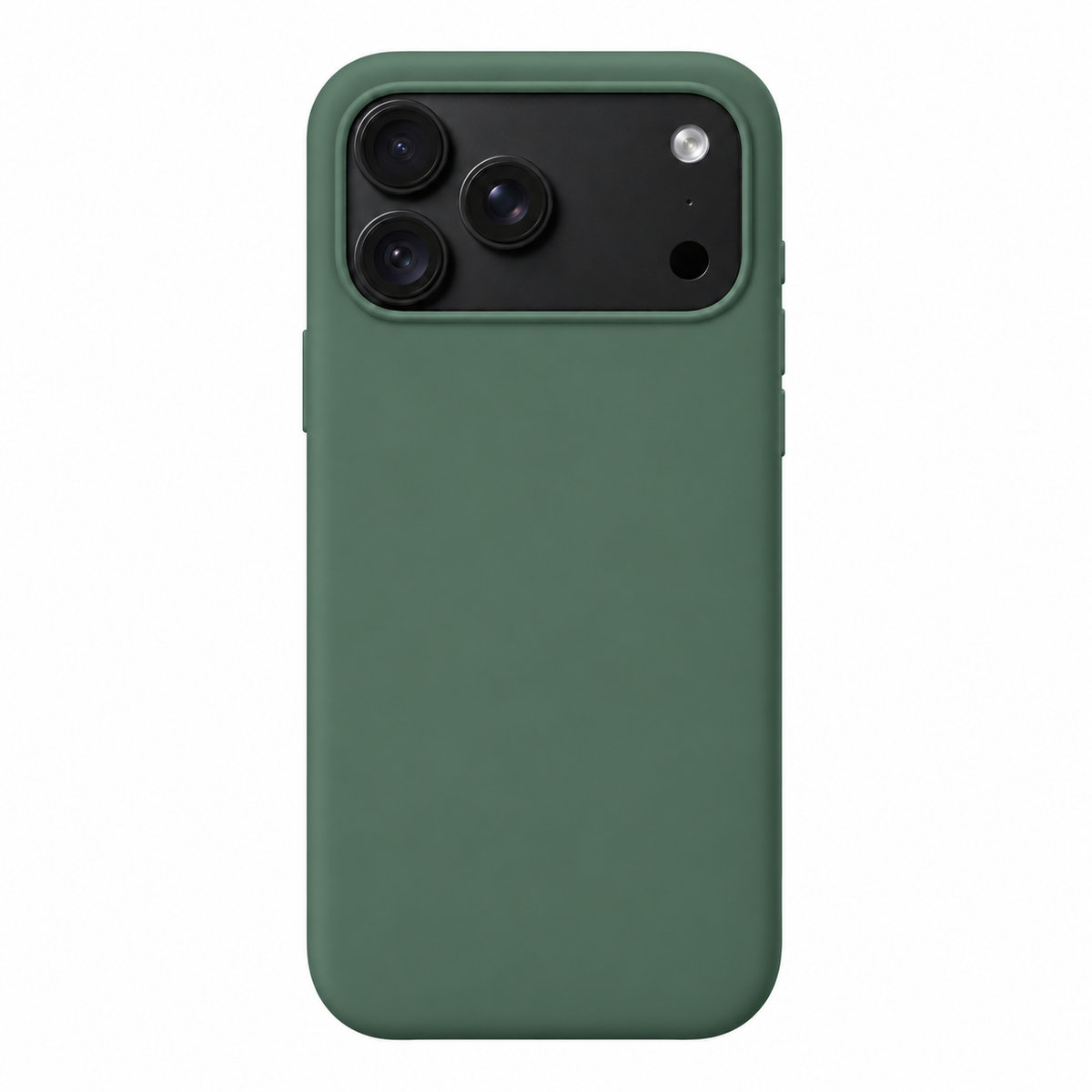 Mobile Cove Green soft-touch case for iPhone 18 Pro Max — digitally prepared rear-view product visualisation