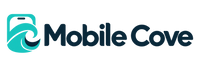 Mobile Cove – phone and wave logo