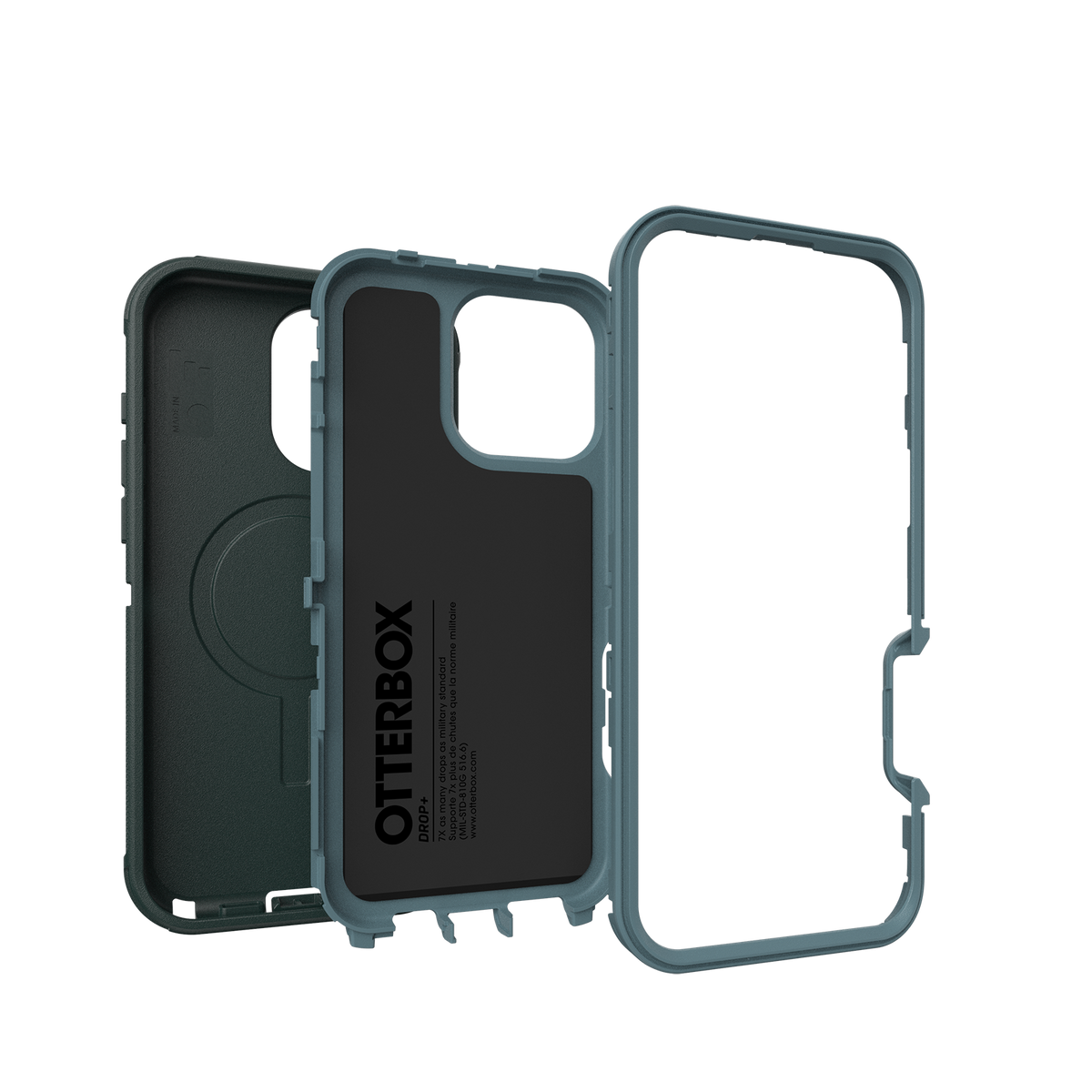 OtterBox Defender MagSafe 77-95997 in Sagebrush Green, three-layer construction