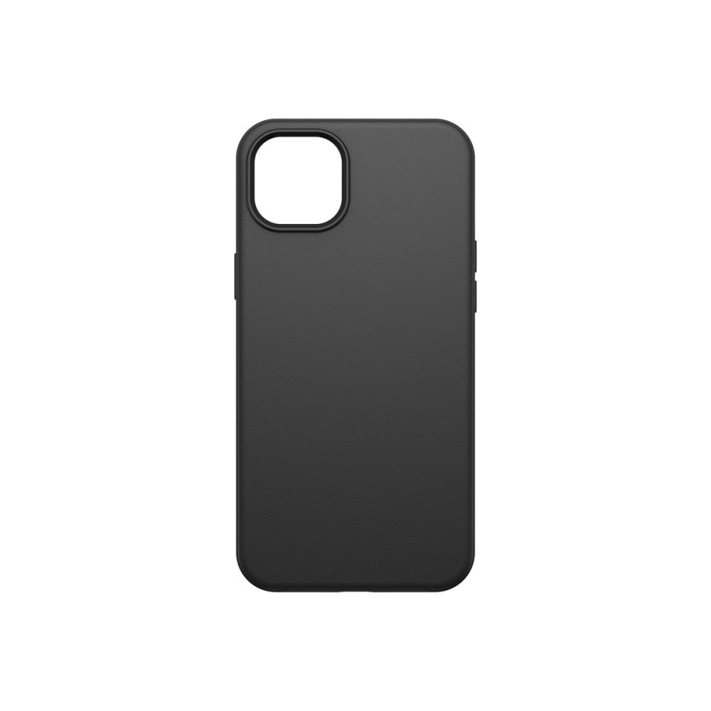 OtterBox Symmetry case for iPhone 14 Plus in black, rear view