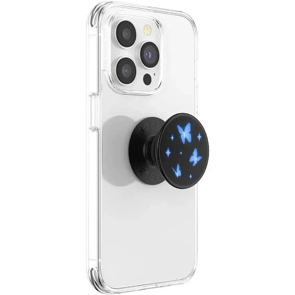 PopSockets Moon Flutters 806702 expanded grip shown on a phone case