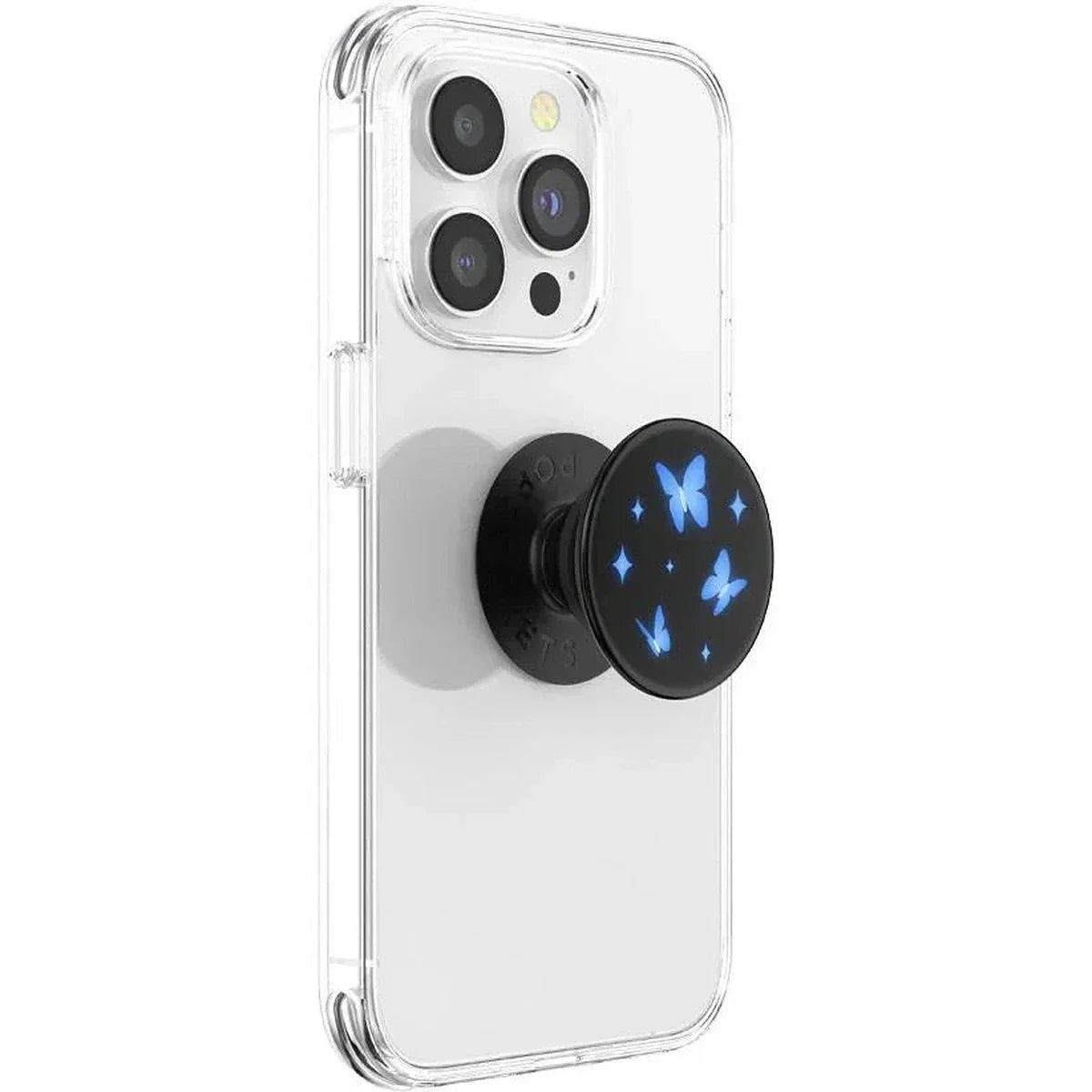 PopSockets Moon Flutters 806702 expanded grip shown on a phone case