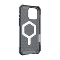 UAG 114449113131 Essential Armor MagSafe case for iPhone 16 Pro Max in Ash – interior angled view showing magnetic ring and shock-absorbing pattern
